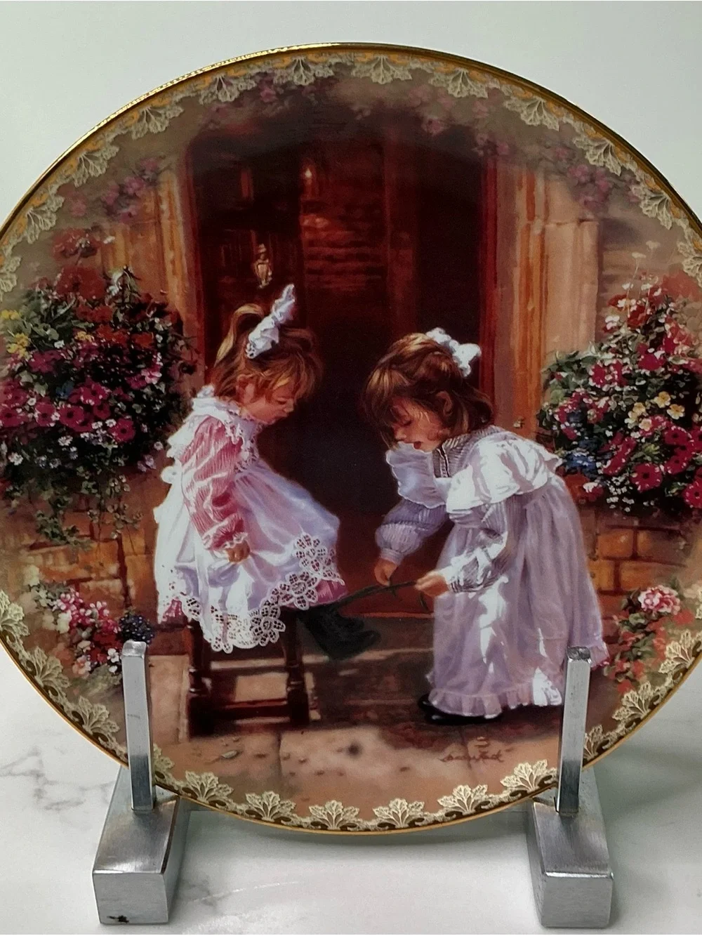 Bradford Exchange Limited Sisters Touch Series Sandra Kuck, Sisters Love Forever